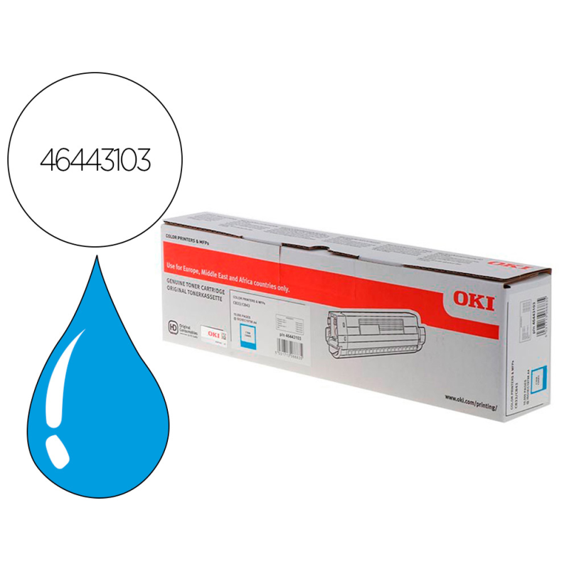 Toner oki laser 46443103 c833 / c843 cian 10000 paginas