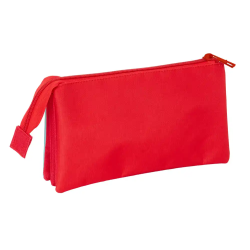 Bolso escolar portatodo safta triple mickey mouse 120x220x30 mm