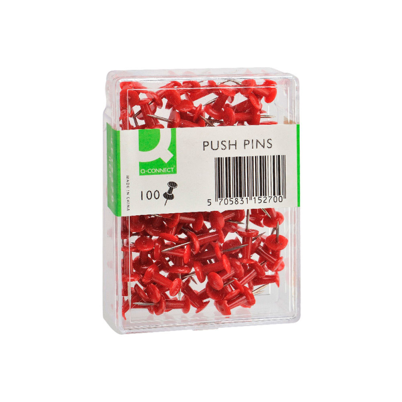 Señalizador de planos q-connect rojo caja de 100 unidades