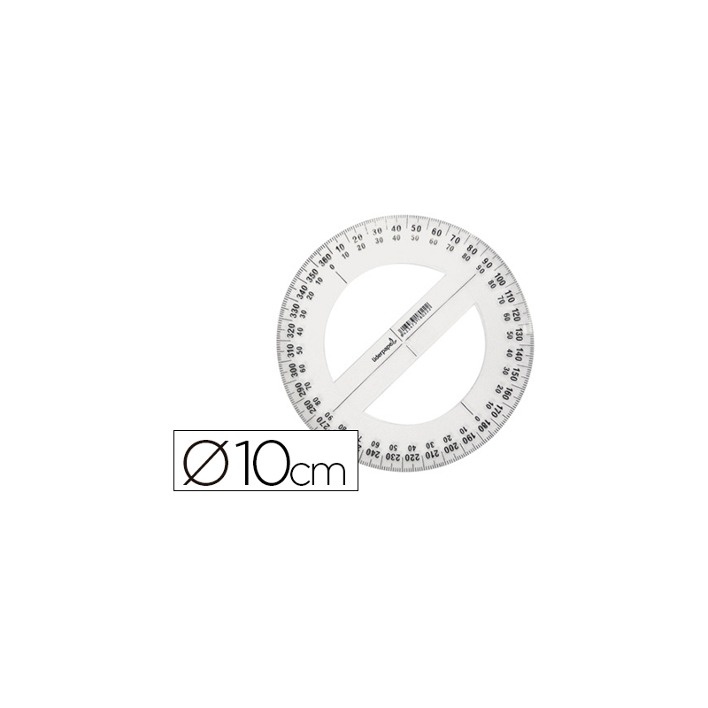 Circulo plastico liderpapel 10 cm
