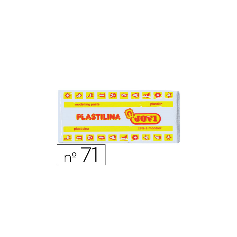 Plastilina jovi 71 blanco unidad tamaño mediano