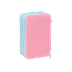 Plumier escolar safta triple 37 piezas peppa pig 195x125x55 mm