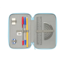 Plumier escolar safta triple 37 piezas peppa pig 195x125x55 mm