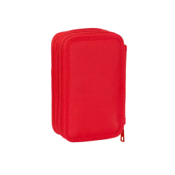 Plumier escolar safta triple 37 piezas mickey mouse 195x125x55 mm