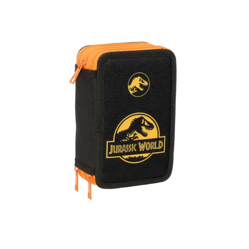 Plumier escolar safta triple 37 piezas jurassic world 195x125x55 mm