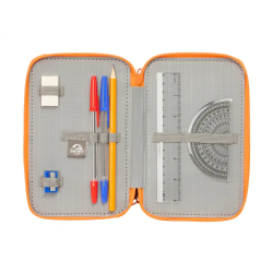 Plumier escolar safta triple 37 piezas jurassic world 195x125x55 mm