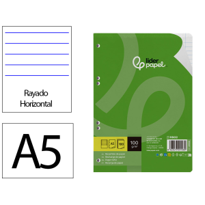 Recambio liderpapel a5 100...
