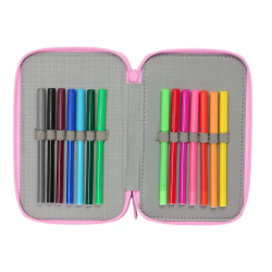 Plumier escolar safta triple 37 piezas gabby's dollhouse 195x125x55 mm