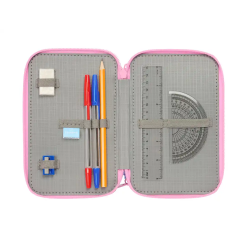 Plumier escolar safta triple 37 piezas frozen 195x125x55 mm