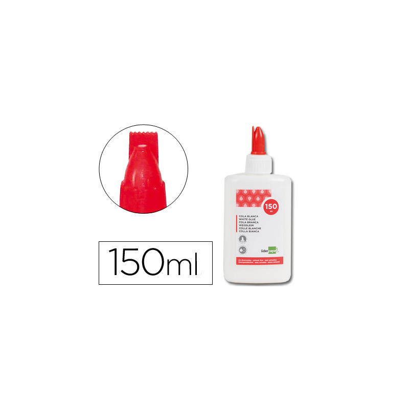 Pegamento cola blanca lavable liderpapel bote de 150 ml