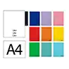 Cuaderno espiral liderpapel a4 smart tapa blanda 80h 75gr liso sin margen colores surtidos