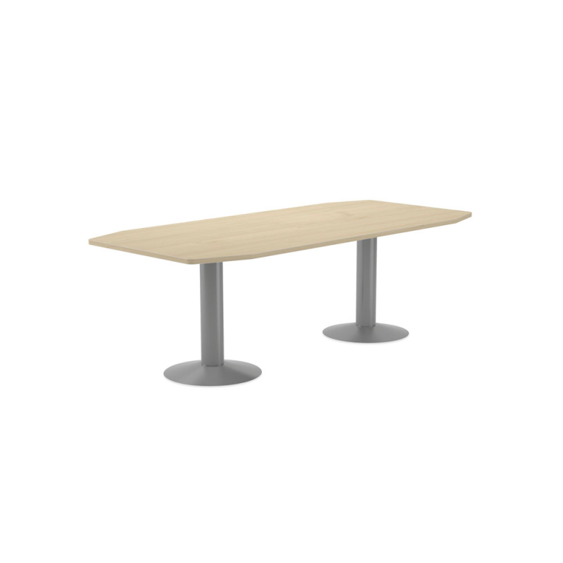 Mesa reunion meeting 3003at01 estructura gris tablero haya 220x100x72 cm