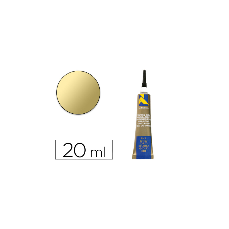 Contorno relieve la pajarita oro r-1 tubo 20 ml