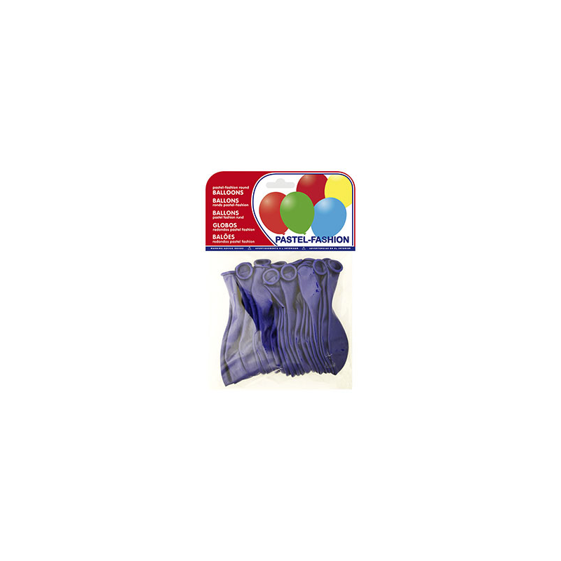 Globo 100% latex biodegradable azul marino bolsa de 20 unidades