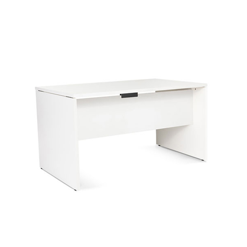 Mesa oficina rocada serie work 140x80 cm acabado aw04 blanco/blanco