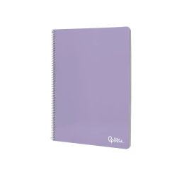 Cuaderno espiral liderpapel a4 smart tapa blanda 80h 75gr rayado nº46 colores surtidos