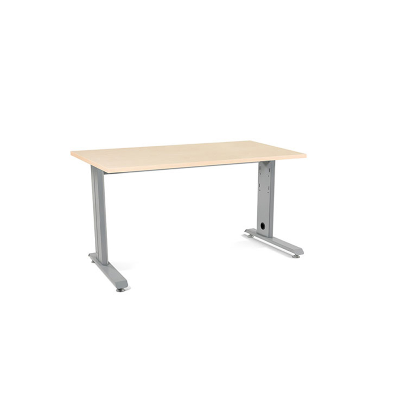 Mesa de oficina rocada metal 2001ac01 gris/haya 140x80 cm