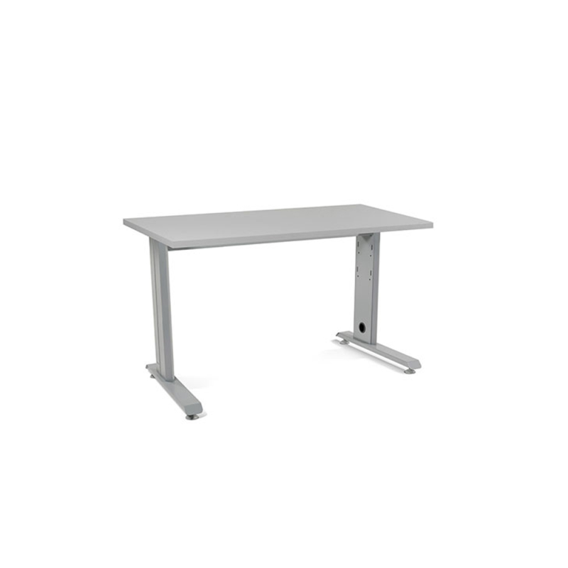 Mesa de oficina rocada metal 2000ac02 gris/gris 120x60 cm