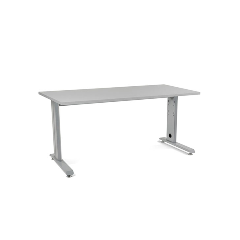 Mesa de oficina rocada metal 2002ac02 gris/gris 160x80 cm