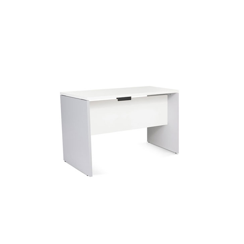 Mesa oficina rocada serie work 120x60 cm acabado an04 gris/blanco