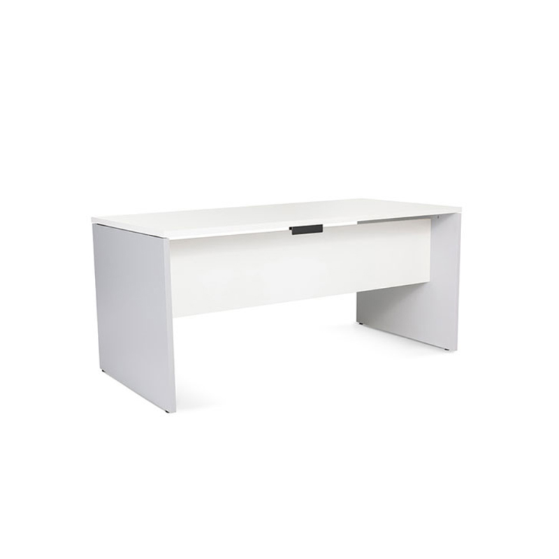 Mesa oficina rocada serie work 160x80 cm acabado an04 gris/blanco