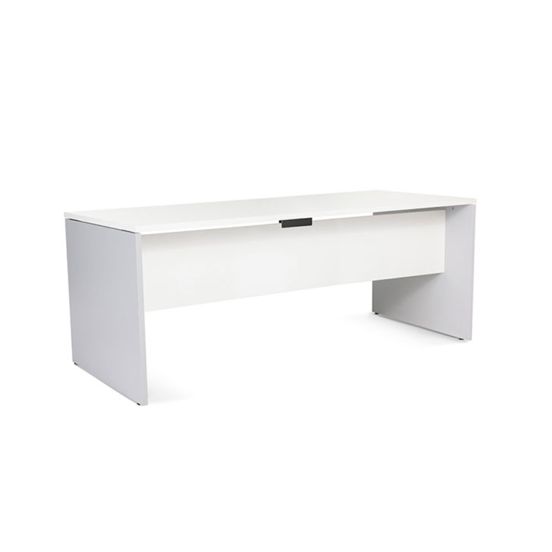 Mesa oficina rocada serie work 180x80 cm acabado an04 gris/blanco