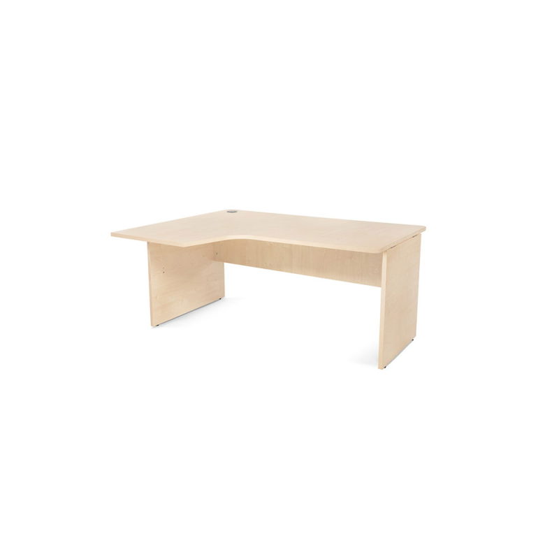 Mesa rocada serie work 160x110x76 cm izquierda acabado aa01 haya/haya