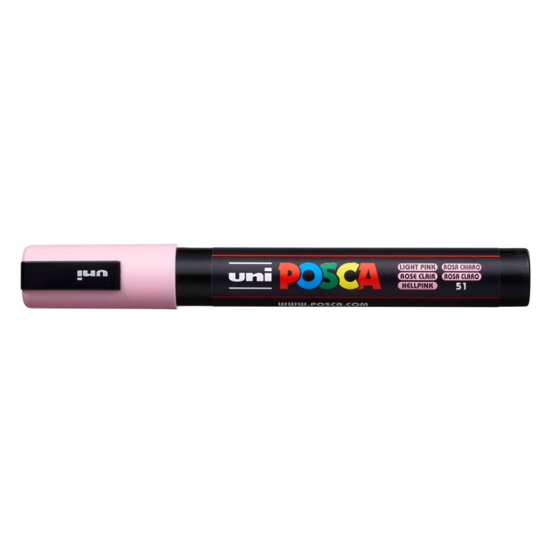 Rotulador uni posca pc-5m marcador de pintura punta conica 1,8-2,5 mm rosa claro