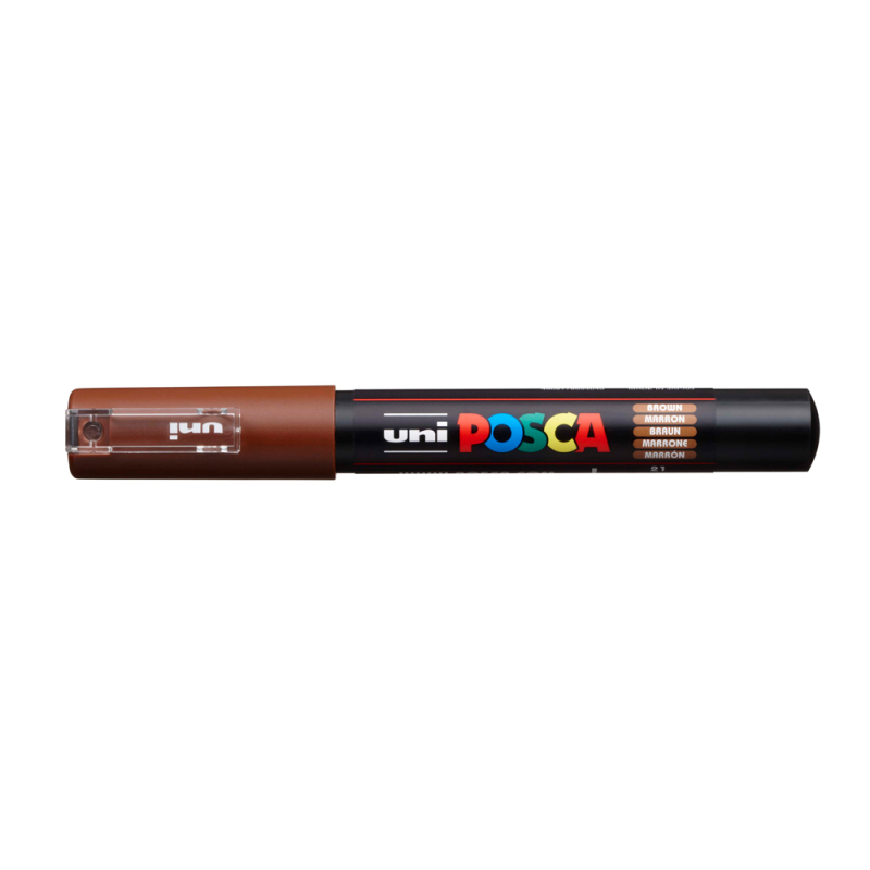 Rotulador uni posca 0,7mm pc-1m marron
