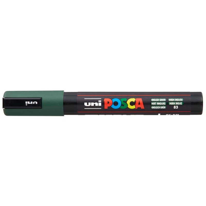 Rotulador uni posca 1,8 - 2,5mm pc-5m verde ingles
