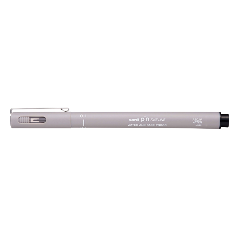 Rotulador uni pin calibrado pin01-200 gris claro