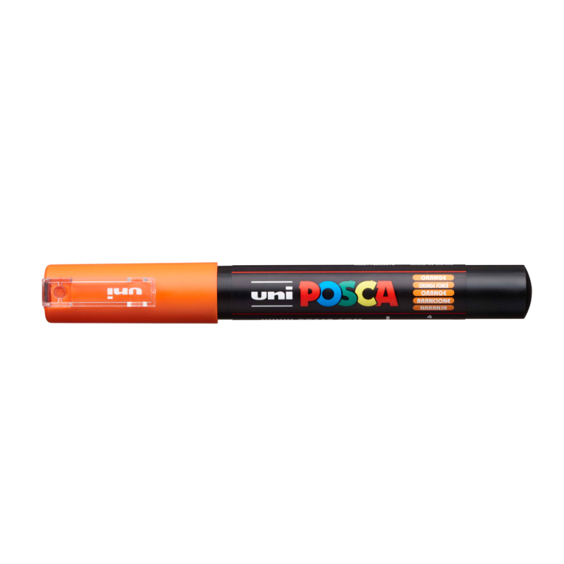 Rotulador uni posca 0,7 mm pc-1m naranja