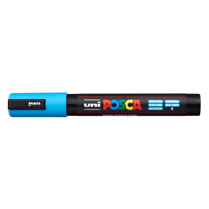 Rotulador uni posca pc-5m azul claro