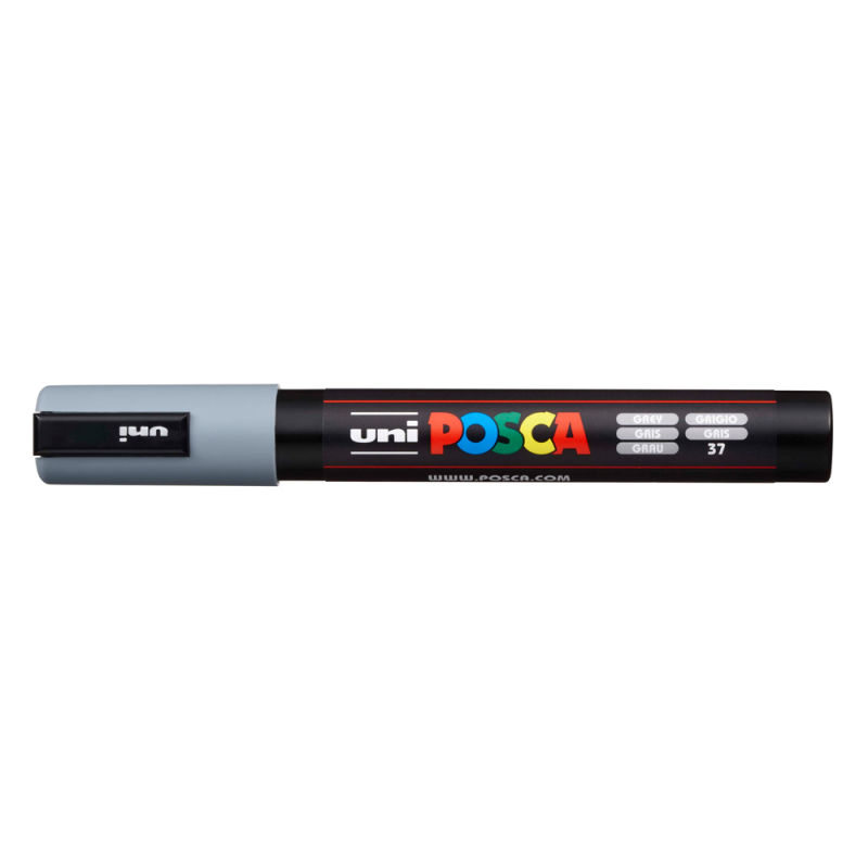 Rotulador uni posca pc-5m gris