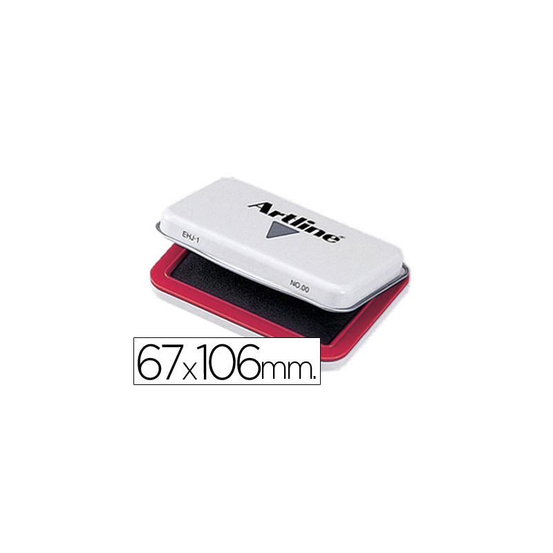 Tampon artline nº1 rojo 67x106 mm