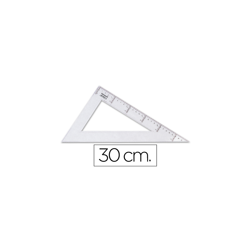 Cartabon liderpapel 30 cm plastico cristal