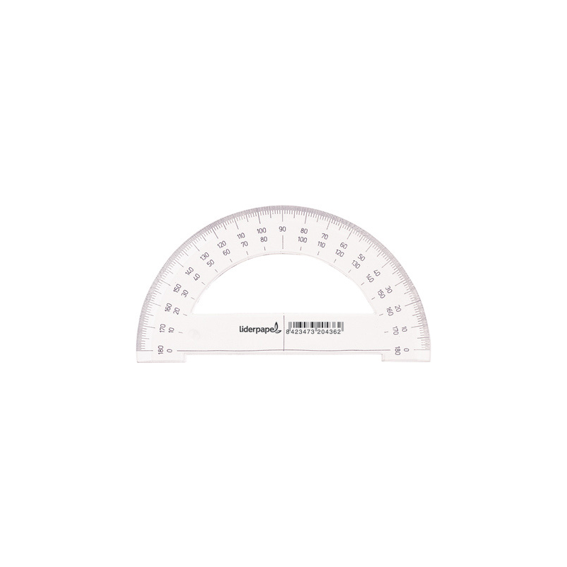 Semicirculo liderpapel 14 cm plastico