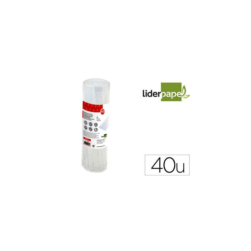Barra termofusible liderpapel de 7 mm de diametro x 200 mm de alto bote de 40 unidades