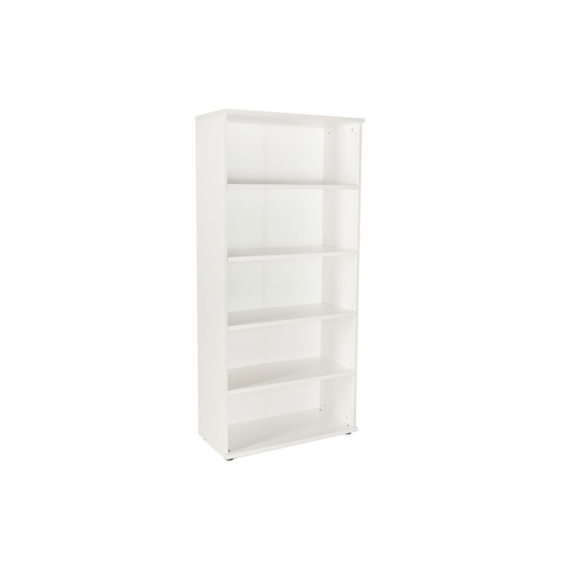 Armario rocada con cuatro estantes serie store 195x90x45 cm acabado blanco/blanco