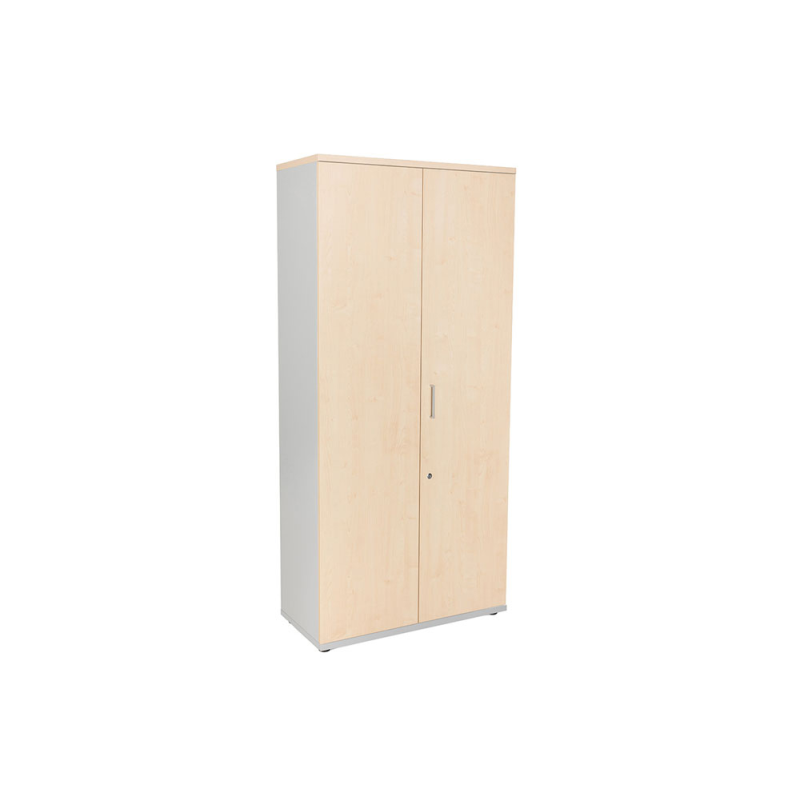 Armario rocada con cuatro estantes y dos puertas serie store 195x90x45 cm acabado an01 gris/haya