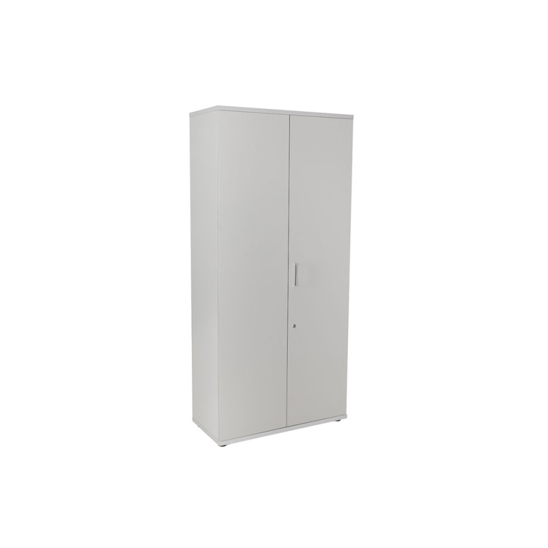 Armario rocada con cuatro estantes y dos puertas serie store 195x90x45 cm acabado an02 gris/gris
