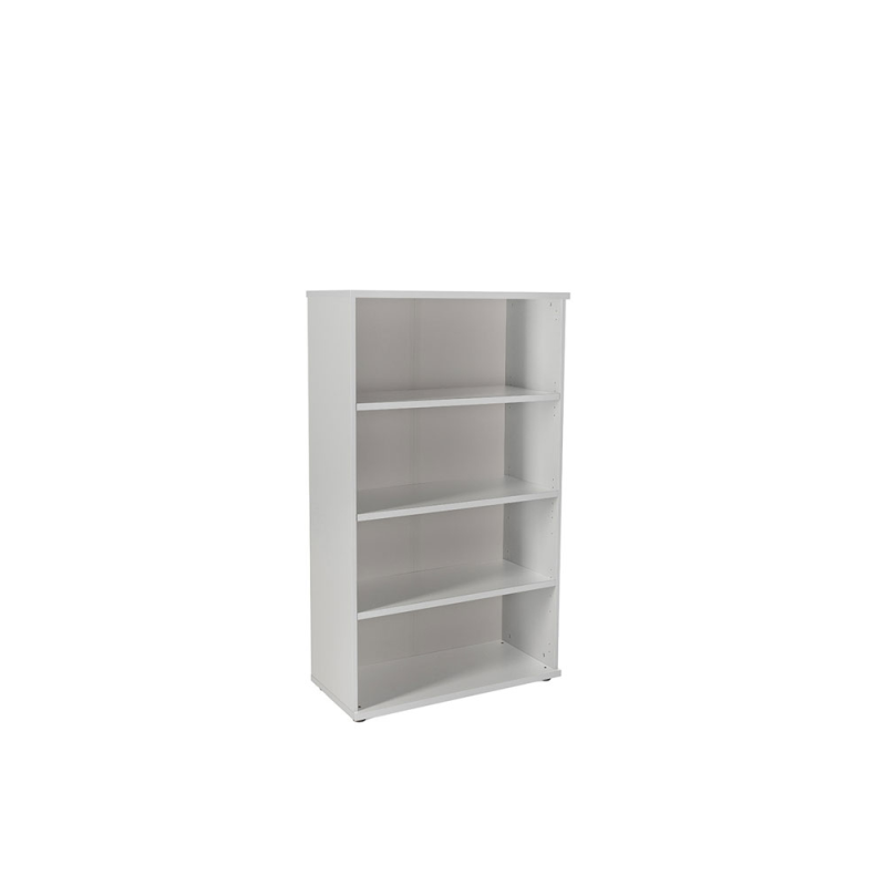 Armario rocada con tres estantes serie store 156x90x45 cm acabado gris/gris