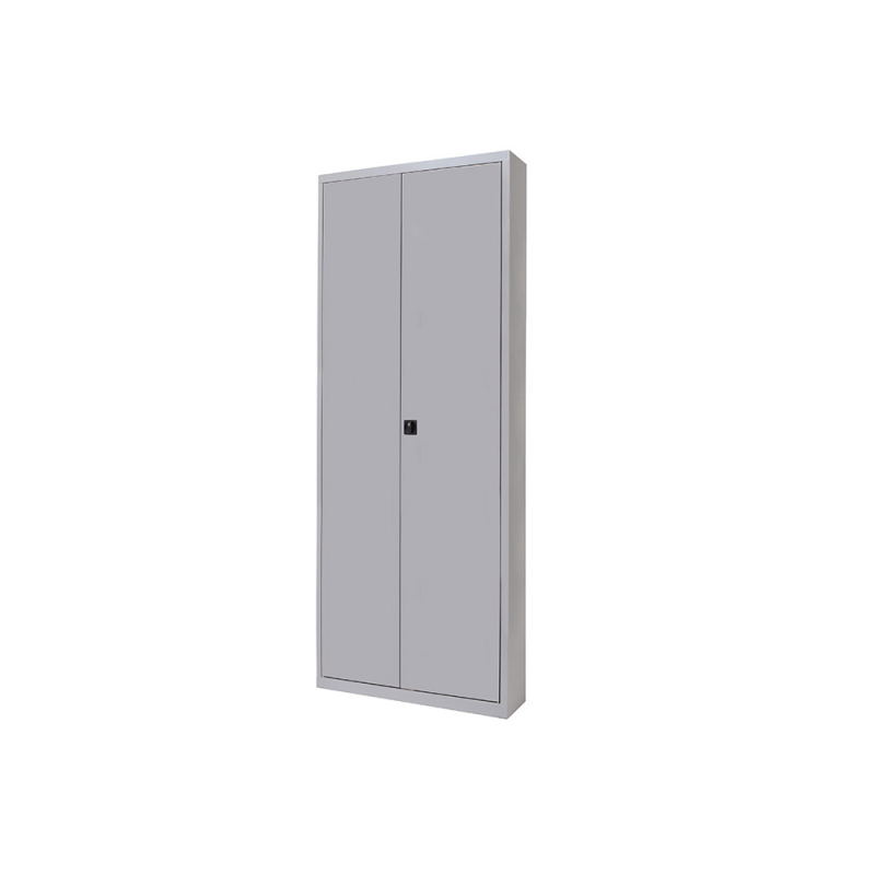 Armario metalico rocada dos puertas batientes incluye cuatro balda 102x198x45 cm acabado ac00 gris/gris