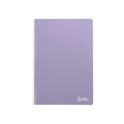 Cuaderno espiral liderpapel a4 smart tapa blanda 80h 75gr rayado montessori 5mm con margen colores surtidos
