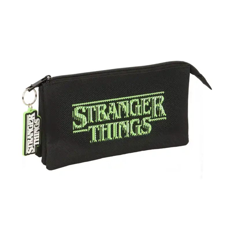 Bolso escolar portatodo triple stranger things 120x220x30 mm