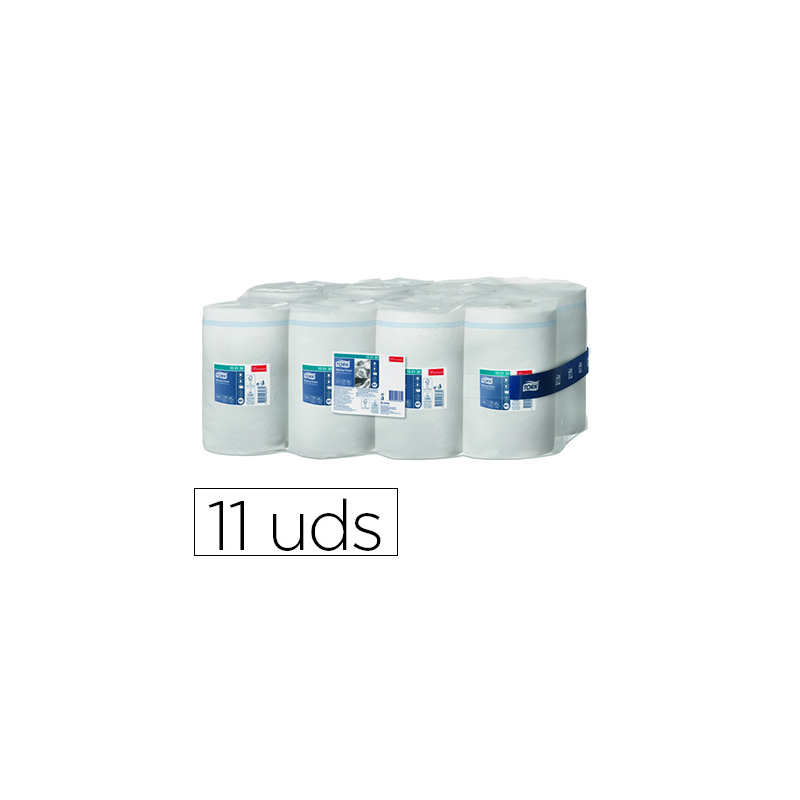 Papel secamanos tork ancho 215 mm largo 120 mt 1 capa para dispensador m1 paquete de 11 unidades