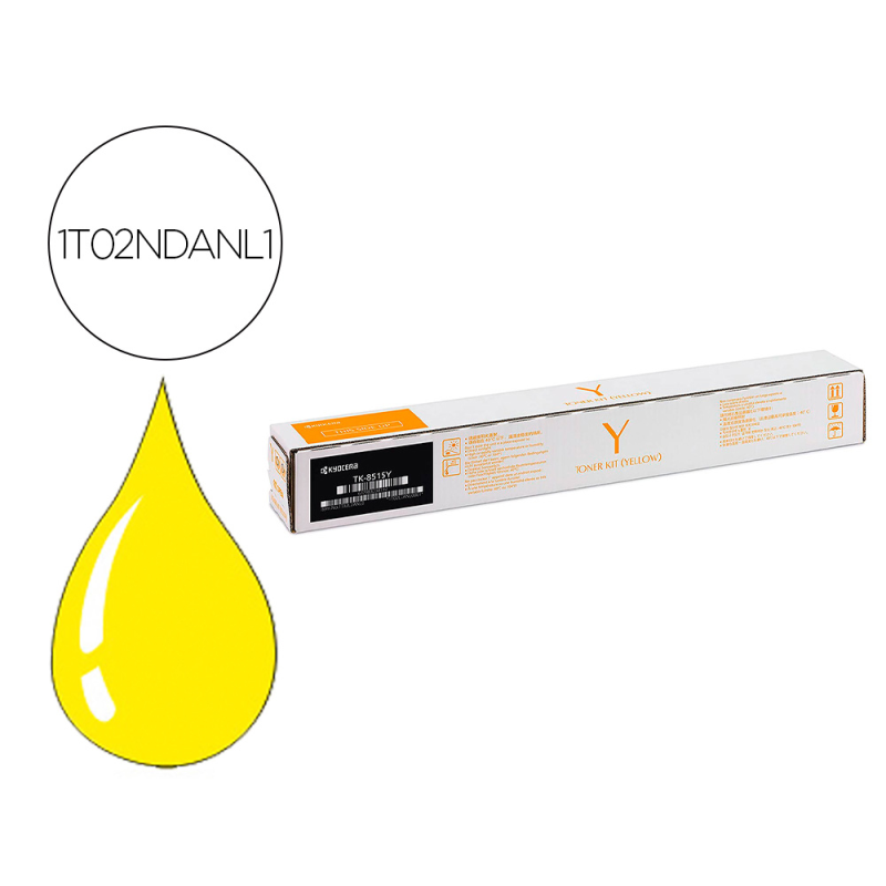 Toner kyocera tk-8515y amarillo para taskalfa 5052ci / 6052ci (1t02ndanl0)