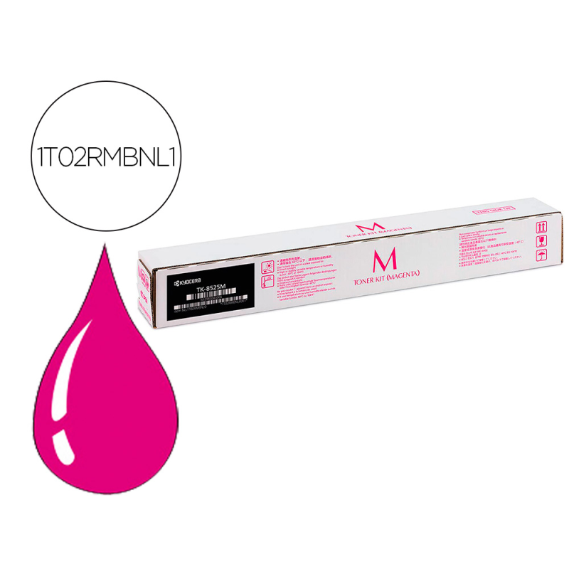 Toner kyocera tk-8525m magenta para taskalfa 4052ci (1t02rmbnl0)