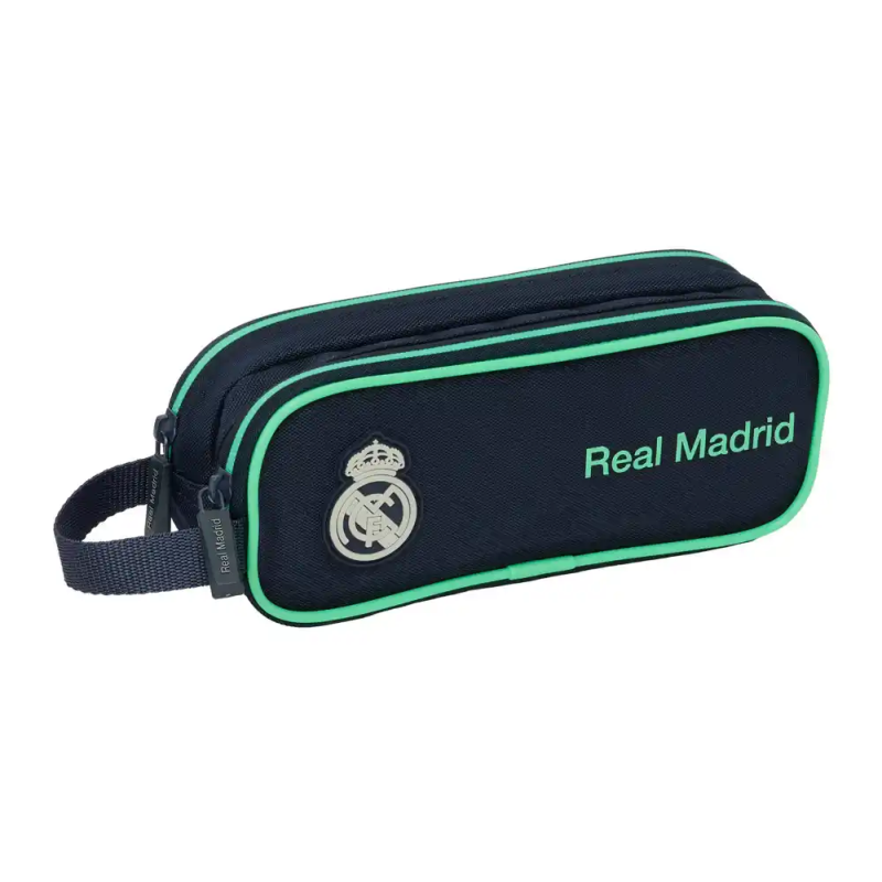 Bolso escolar portatodo safta doble real madrid 2ª equipacion 25/26 80x210x60 mm