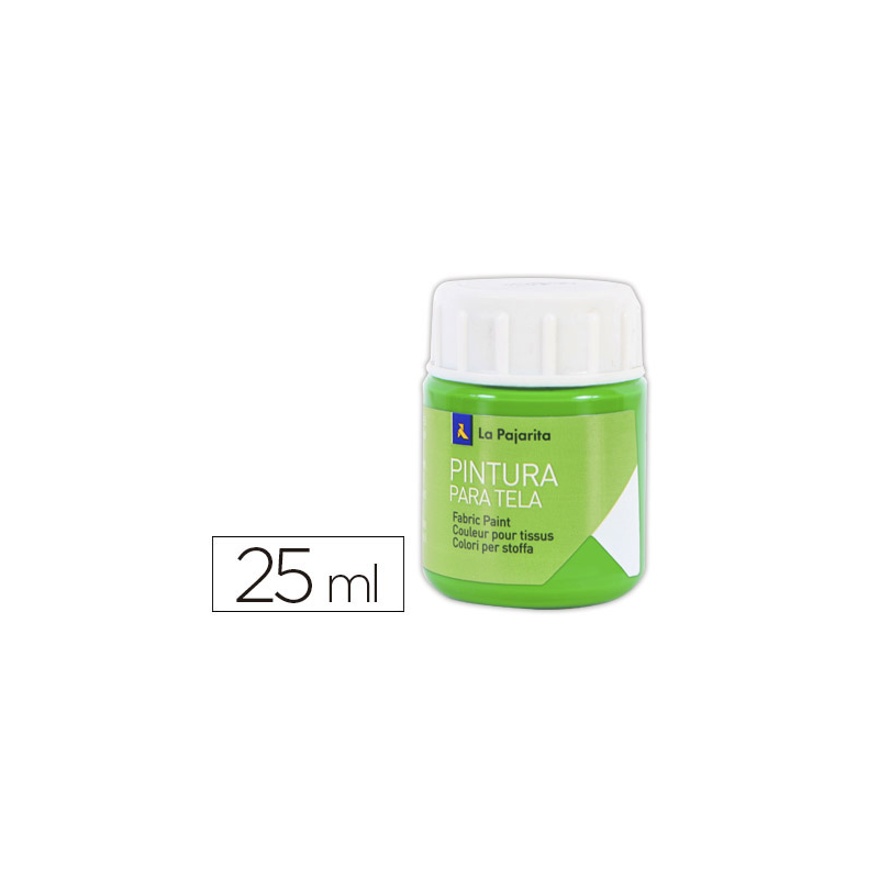Pintura para tela la pajarita verde primavera 25 ml